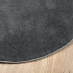 Tapis OVIEDO à poils courts anthracite Ø 120 cm – Image 2