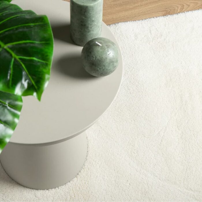 Tapis OVIEDO à poils courts crème 100x200 cm – Image 5