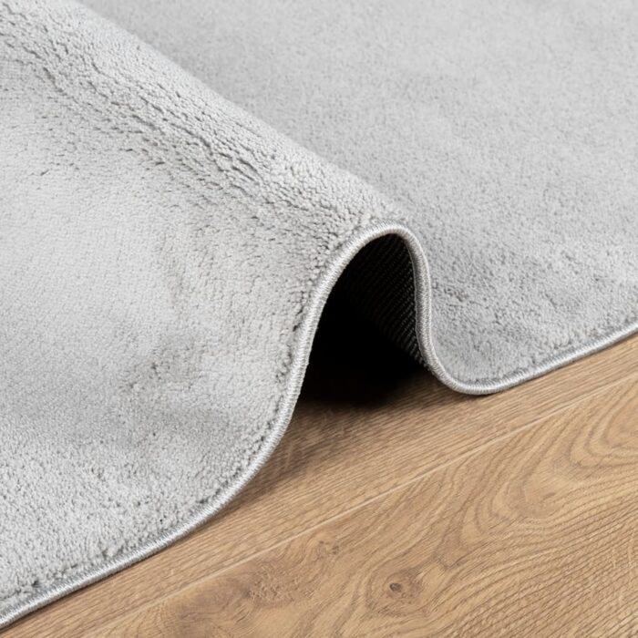 Tapis OVIEDO à poils courts gris 80x250 cm – Image 4