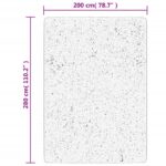 Tapis OVIEDO à poils courts gris 200x280 cm – Image 8