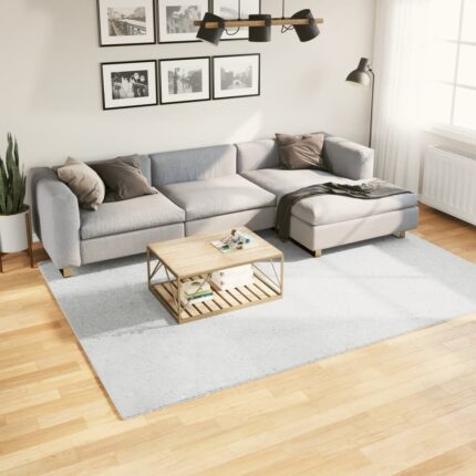 Tapis OVIEDO à poils courts gris 200x280 cm