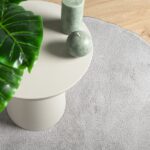 Tapis OVIEDO à poils courts gris Ø 100 cm – Image 5