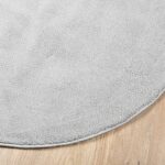 Tapis OVIEDO à poils courts gris Ø 120 cm – Image 2
