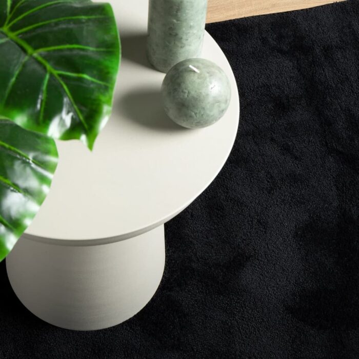 Tapis OVIEDO à poils courts noir 60x110 cm – Image 5