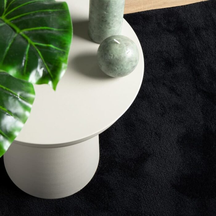 Tapis OVIEDO à poils courts noir 160x230 cm – Image 5