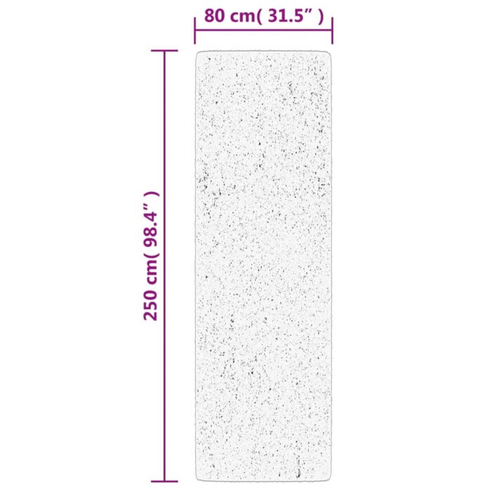 Tapis OVIEDO à poils courts vert 80x250 cm – Image 8