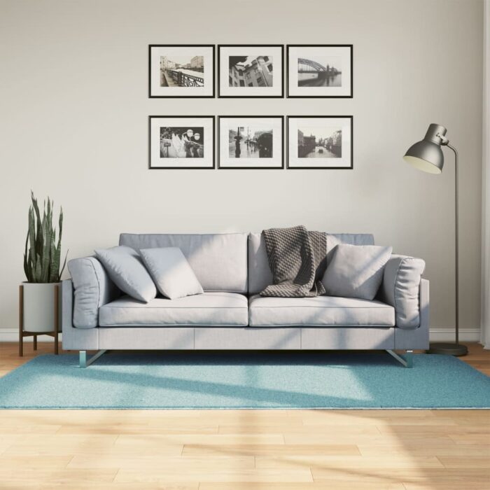 Tapis OVIEDO à poils courts vert 100x200 cm – Image 1