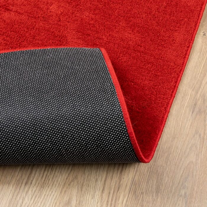 Tapis OVIEDO à poils courts rouge 100x200 cm – Image 3