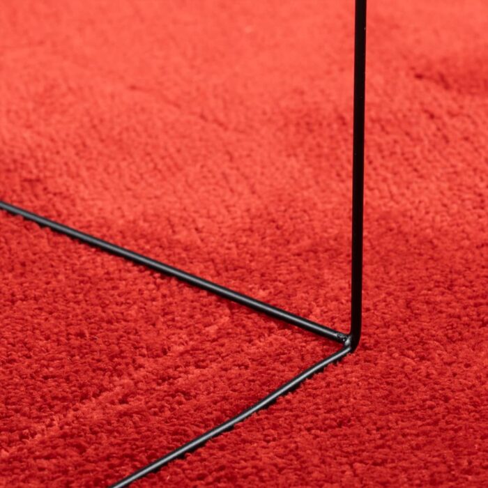 Tapis OVIEDO à poils courts rouge 100x200 cm – Image 6