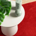 Tapis OVIEDO à poils courts rouge 140x200 cm – Image 5