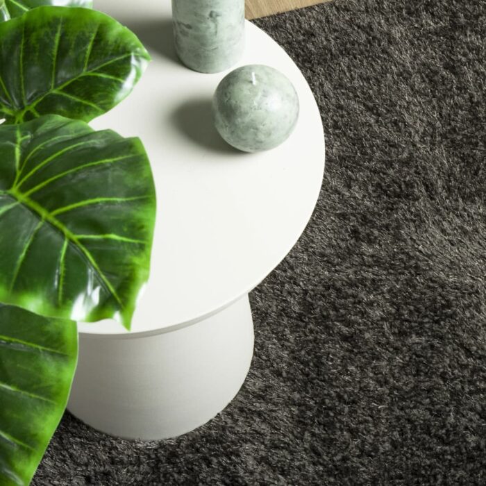 Tapis ISTAN à poils longs aspect brillant anthracite 160x230 cm – Image 5