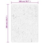 Tapis ISTAN à poils longs aspect brillant anthracite 200x280 cm – Image 8