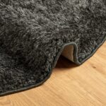 Tapis ISTAN à poils longs aspect brillant anthracite Ø 200 cm – Image 4