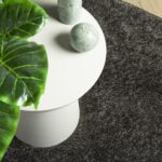 Tapis ISTAN à poils longs aspect brillant anthracite Ø 200 cm – Image 5