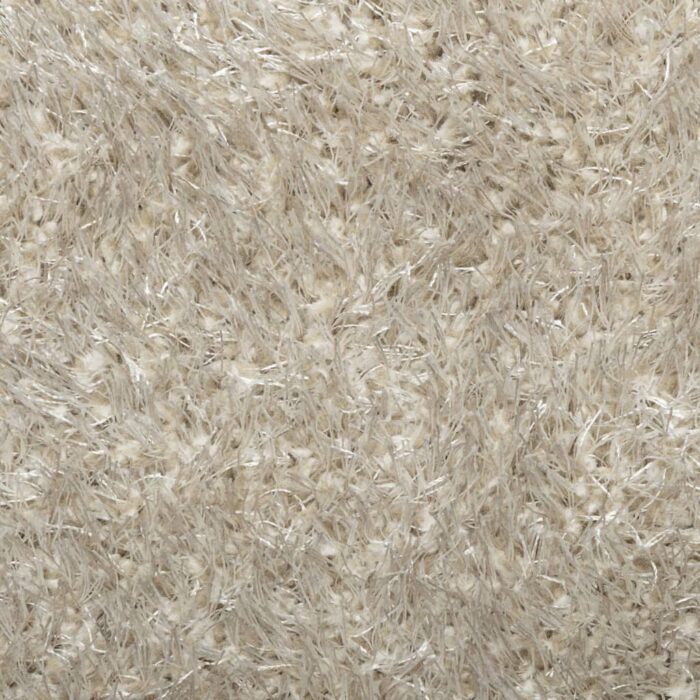 Tapis ISTAN à poils longs aspect brillant beige Ø 80 cm – Image 7