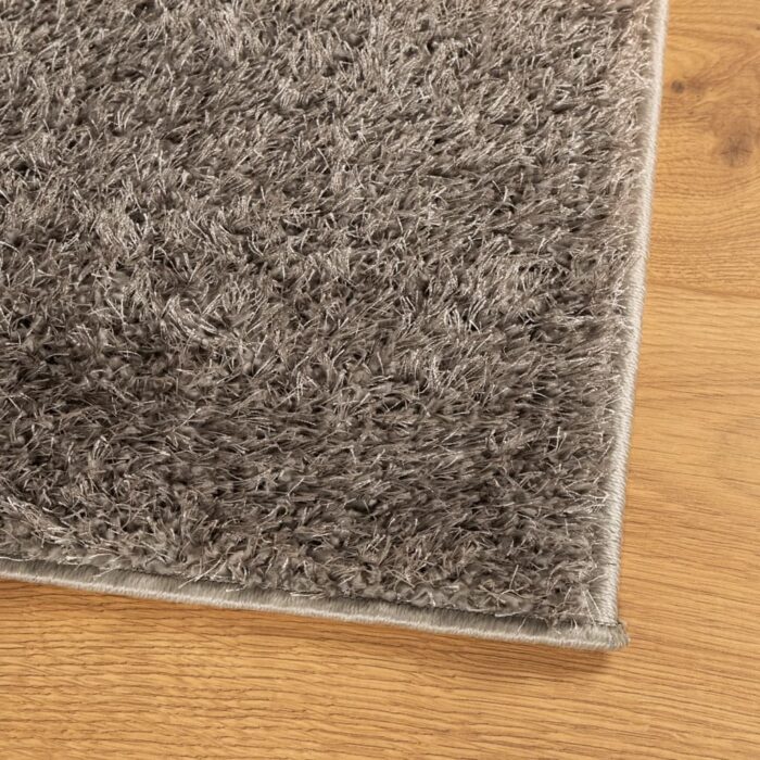 Tapis ISTAN à poils longs aspect brillant gris 120x170 cm – Image 2