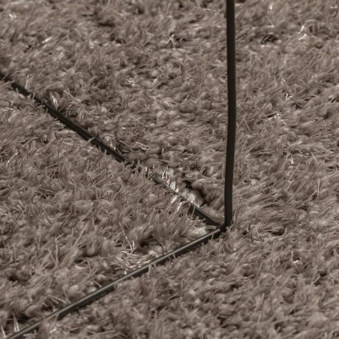 Tapis ISTAN à poils longs aspect brillant gris 120x170 cm – Image 6