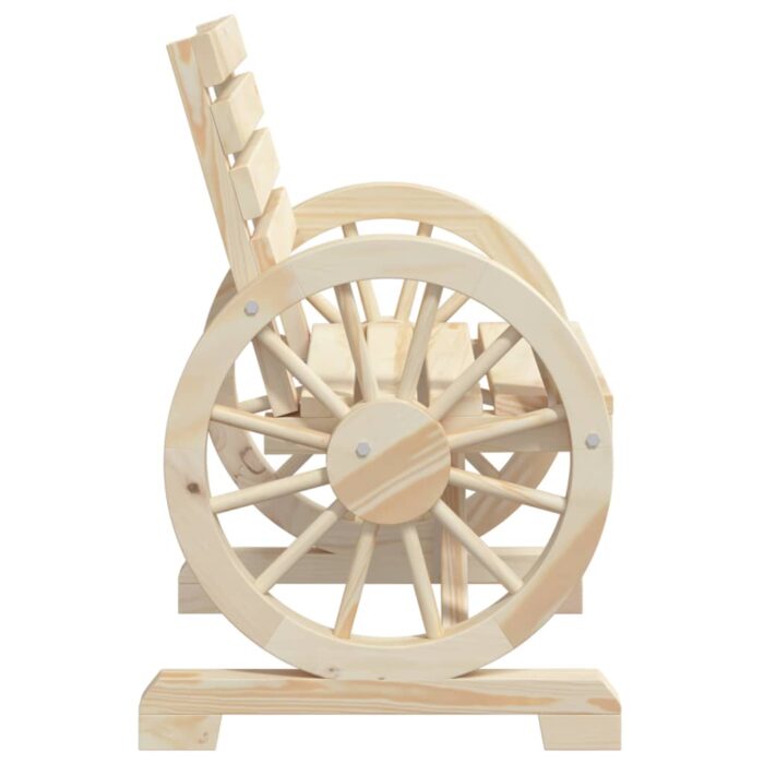 Chaises de jardin lot de 4 Bois de sapin massif – Image 4