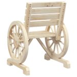 Chaises de jardin lot de 4 Bois de sapin massif – Image 5