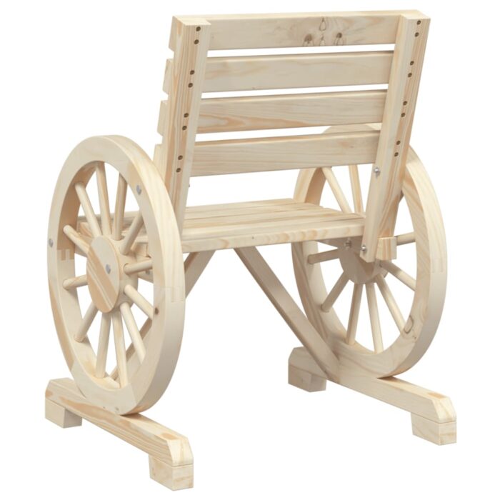 Chaises de jardin lot de 4 Bois de sapin massif – Image 5