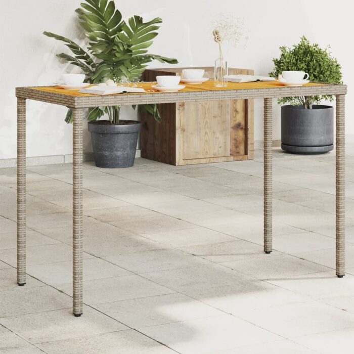 VXL8721012236509_m_en_hd_1.jpg Table de jardin avec dessus en bois d'acacia gris 115x54x74 cm – Image 1