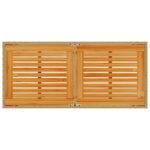 Table de jardin avec dessus en bois d'acacia beige 115x54x74 cm – Image 5