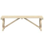 Banc de jardin 115 cm bois de sapin massif – Image 2