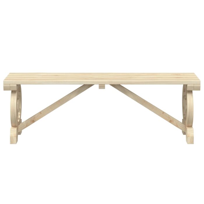 Banc de jardin 115 cm bois de sapin massif – Image 2