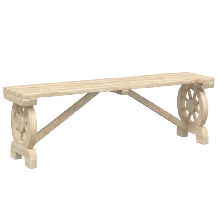 Banc de jardin 115 cm bois de sapin massif – Image 4