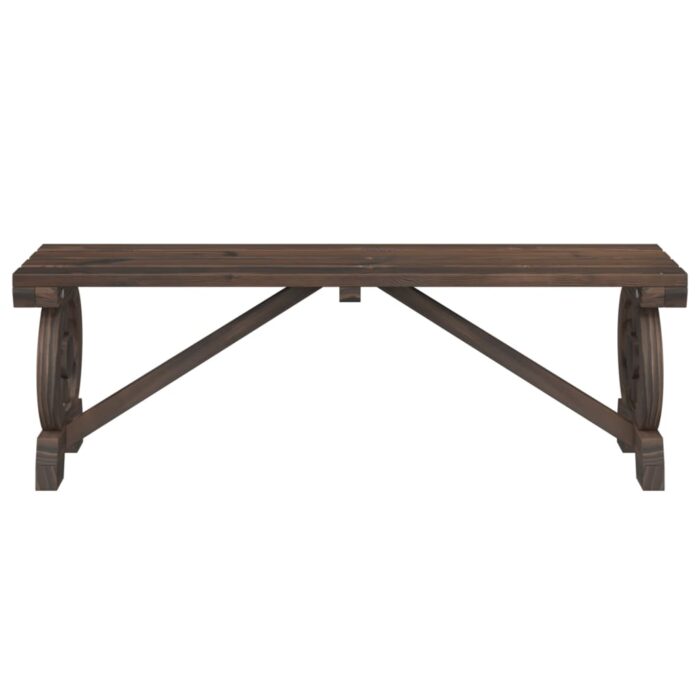 Banc de jardin 115 cm bois de sapin massif – Image 2