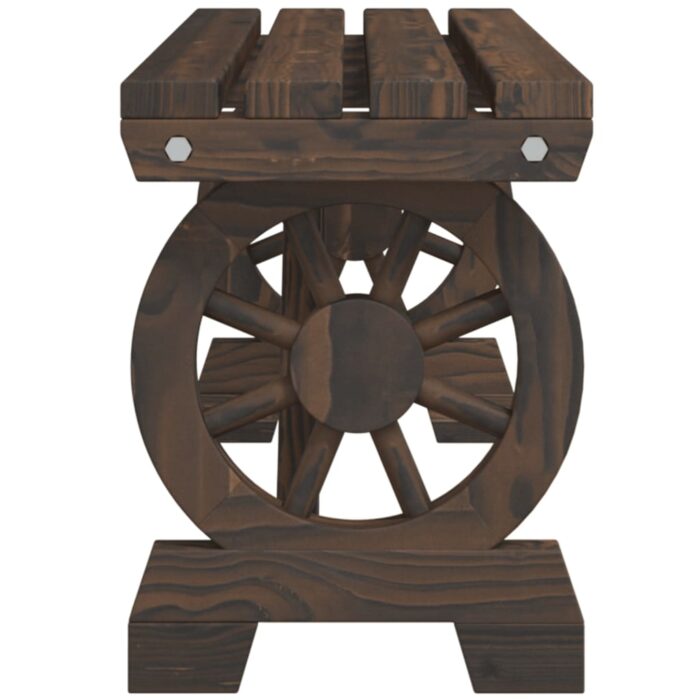 Banc de jardin 115 cm bois de sapin massif – Image 3