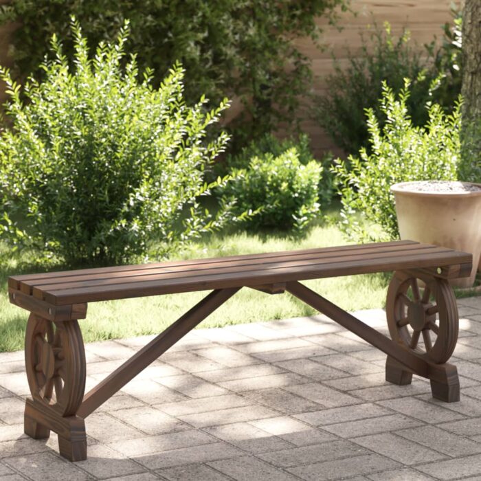 Banc de jardin 115 cm bois de sapin massif – Image 1