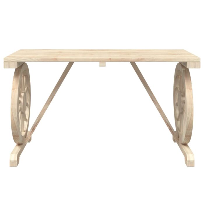 Table de jardin 115x55x65 cm bois de sapin massif – Image 2