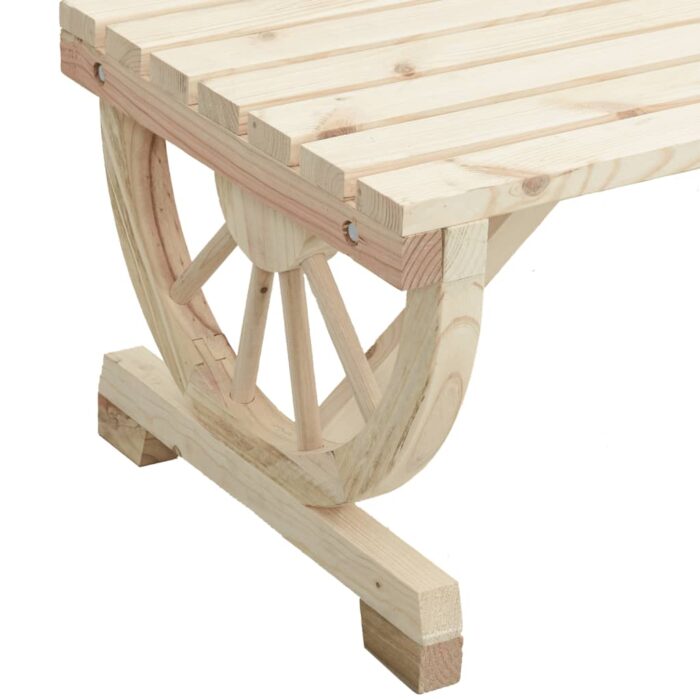 Table de jardin 115x55x65 cm bois de sapin massif – Image 5