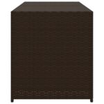 Boîte de rangement de jardin marron 283L résine tressée – Image 3