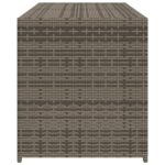Boîte de rangement de jardin gris 283L résine tressée – Image 3