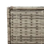 Boîte de rangement de jardin gris 283L résine tressée – Image 7