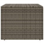 Boîte de rangement de jardin gris 291L résine tressée – Image 3