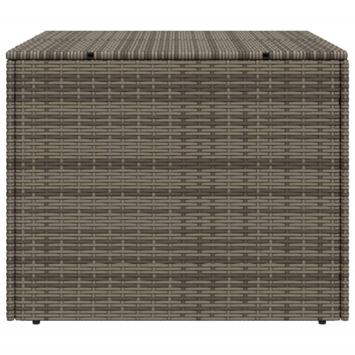 Boîte de rangement de jardin gris 291L résine tressée – Image 3