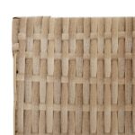 Cloison de séparation 5 panneaux beige résine tressée – Image 4