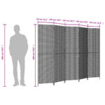 Cloison de séparation 5 panneaux beige résine tressée – Image 7