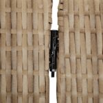 Cloison de séparation 5 panneaux beige résine tressée – Image 5