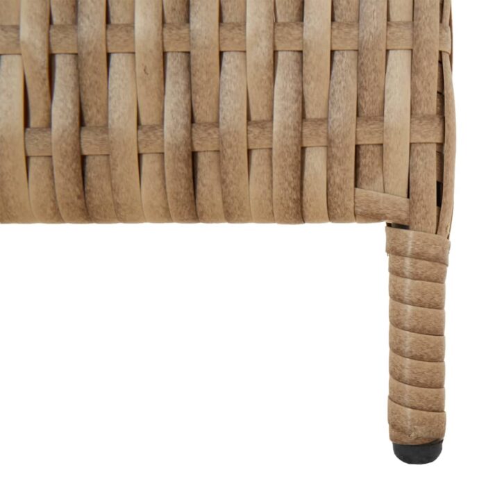 Cloison de séparation 5 panneaux beige résine tressée – Image 6