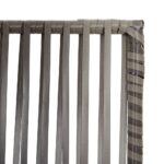 Cloison de séparation 5 panneaux gris résine tressée – Image 4