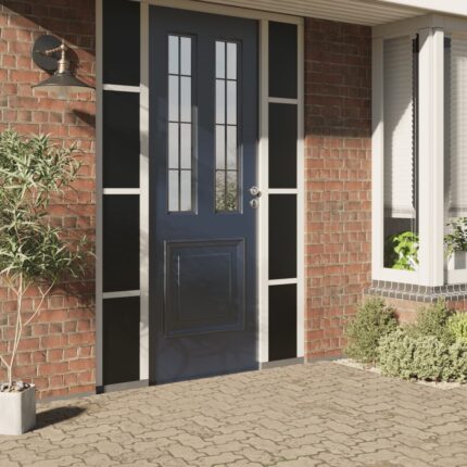 Films pour fenêtre 4 pcs dépoli motif de bambou PVC