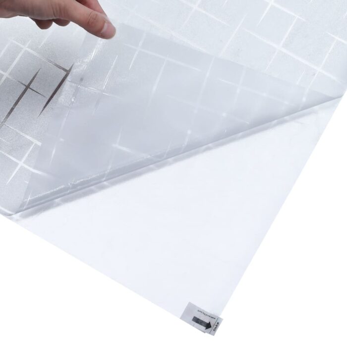 Films pour fenêtre 2 pcs dépoli motif d'étoiles PVC – Image 5
