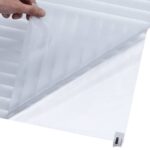 Films pour fenêtre 2 pcs dépoli motif de stores PVC – Image 5