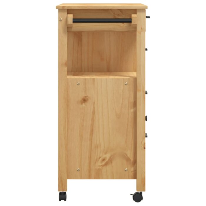 Chariot de cuisine MONZA 84x40x90 cm bois massif de pin – Image 4