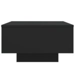 Table basse noir 55x55x31 cm bois d'ingénierie – Image 4