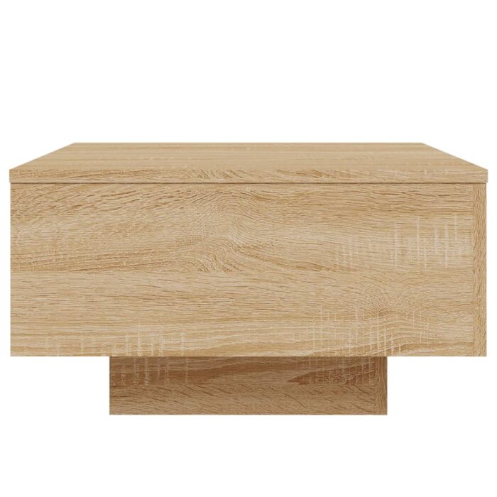 Table basse chêne sonoma 55x55x31 cm bois d'ingénierie – Image 4